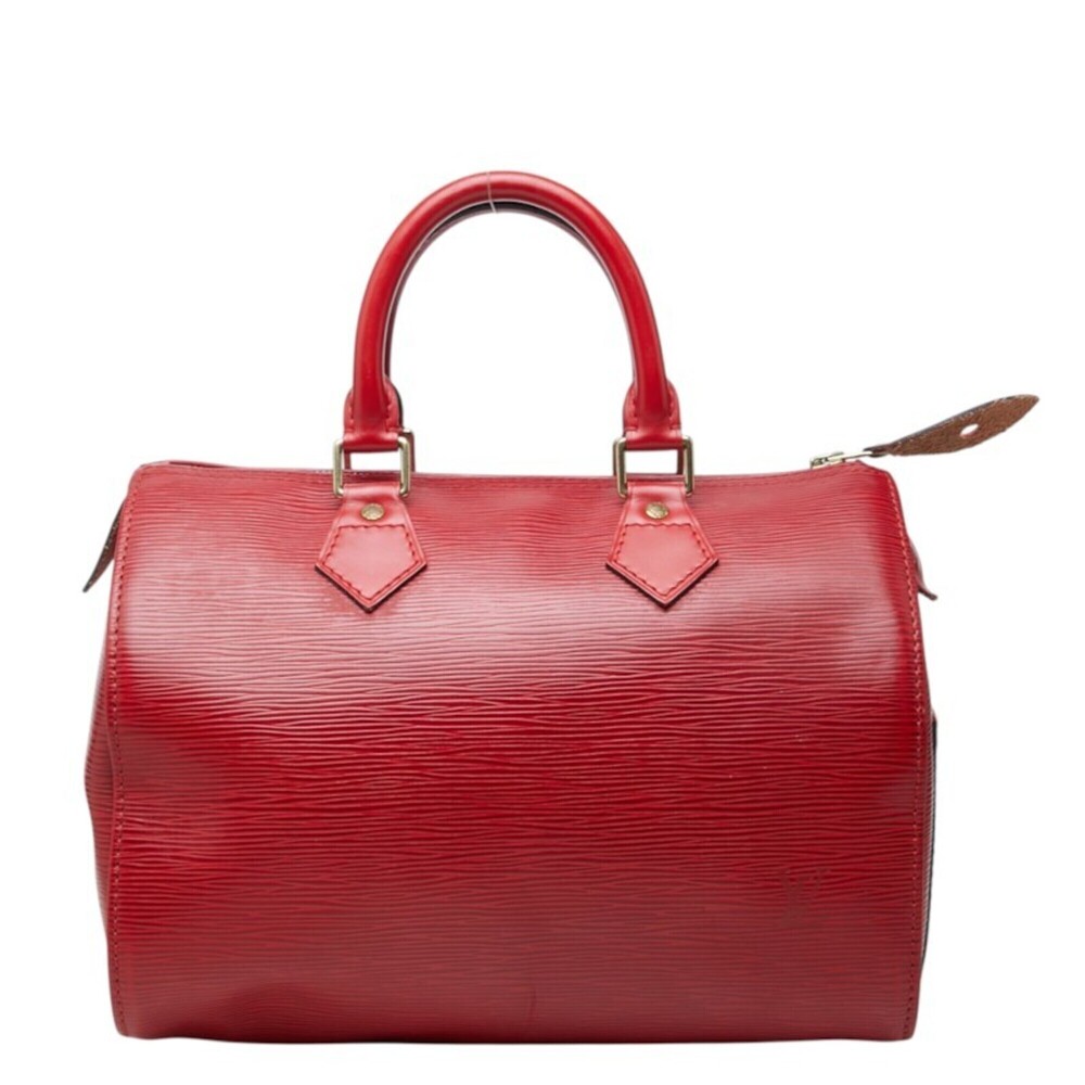 Louis Vuitton Epi Speedy 25 Handbag, M43017, Castilian Red Leather, Women's L...